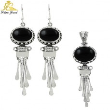 Gümüş Tarz Set (Doğal Taşlı)